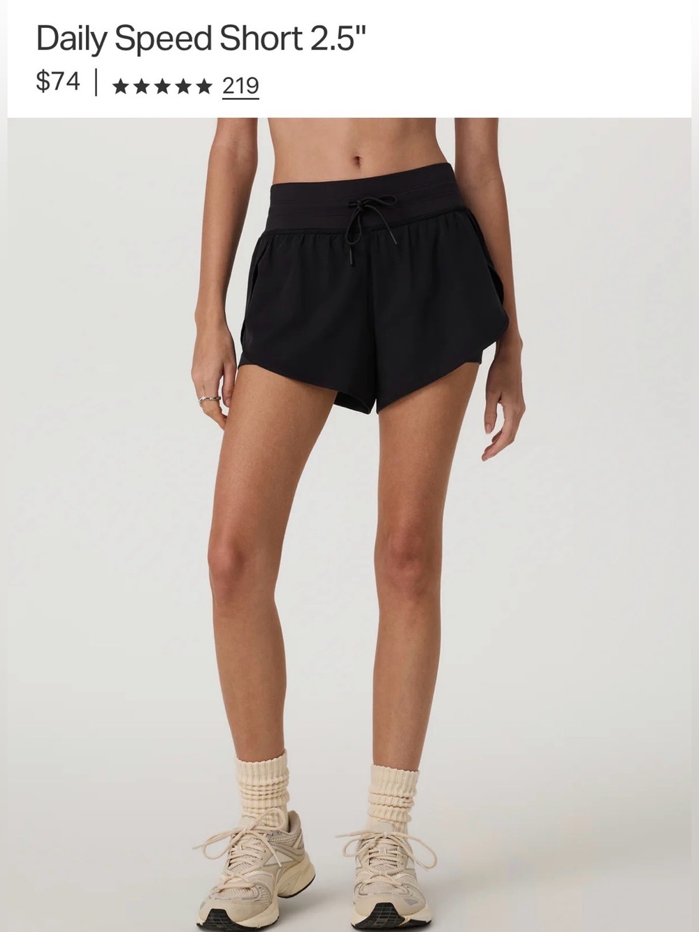 Vuori daily speed short M